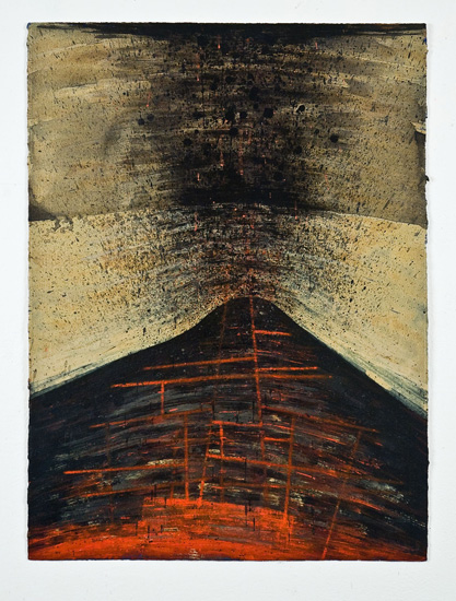 D-742, 2013, mixed media on paper, 30 x 22 inches