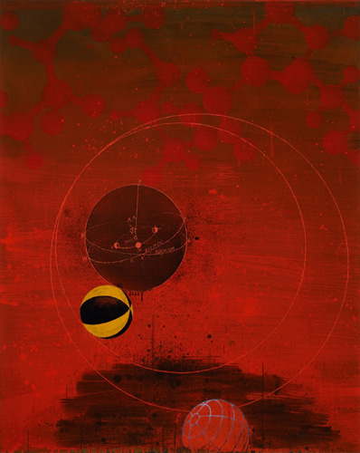 It's Just a Theory, 2005, oil on canvas, 45 x 36 inches