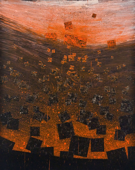 Metathesis, 2010, oil on canvas, 45 x 36 inches