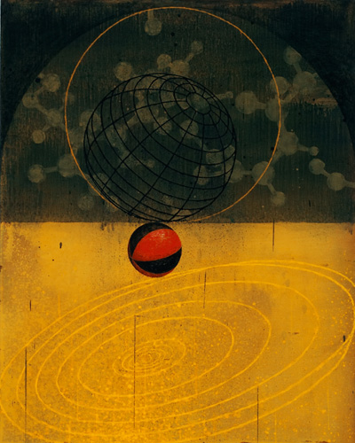 On the Edge, 2005, oil on canvas, 45 x 36 inches