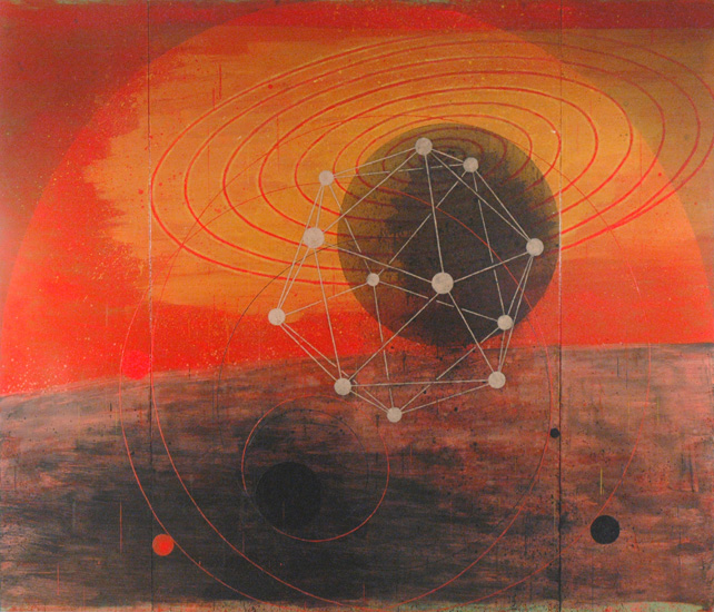 Somethings Coming, 2006, oil on canvas, 72 x 84 inches