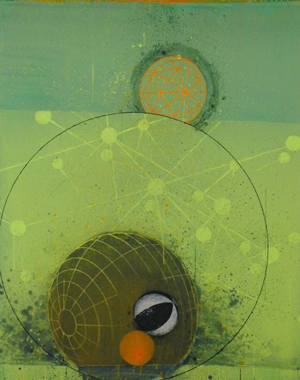 Temporal Hierarchy, 2006, oil on canvas, 45 x 36 inches