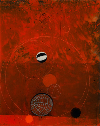 The Center of the Universe, 2005, oil on canvas, 60 x 48 inches