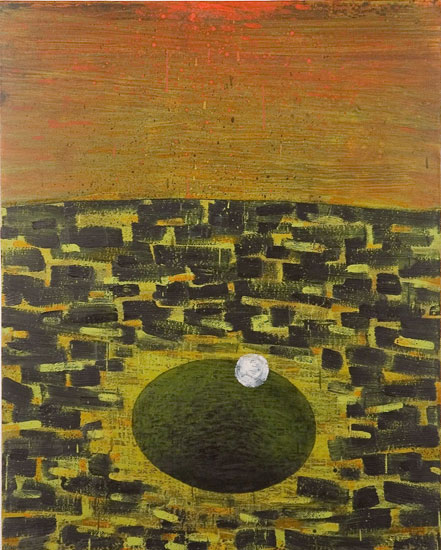 The Last Snowball, 2008, oil on canvas, 30 x 24 inches