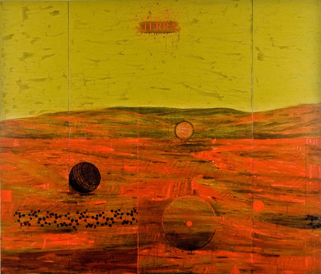 The Mystic Speaks, 2007, oil on canvas, 72 x 84 inches