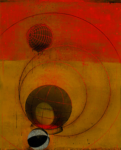 Things and Events, 2005, oil on canvas, 45 x 36 inches
