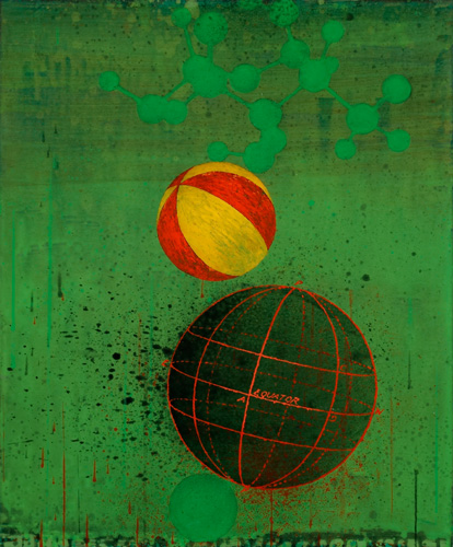 res extensa, 2005, oil on canvas, 18 x 15 inches
