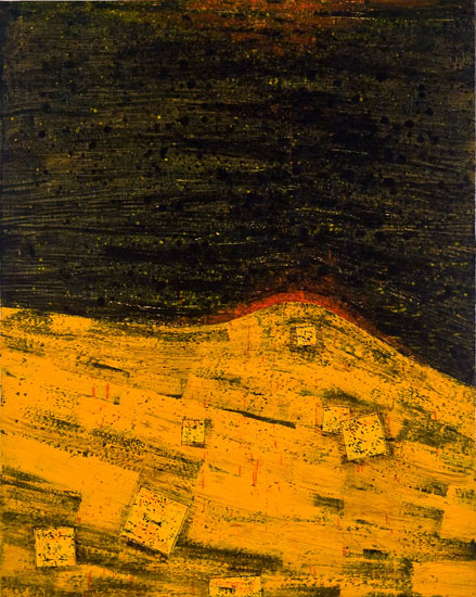 Yellow Field, 2012, oil on canvas, 22.5 x 18 inches