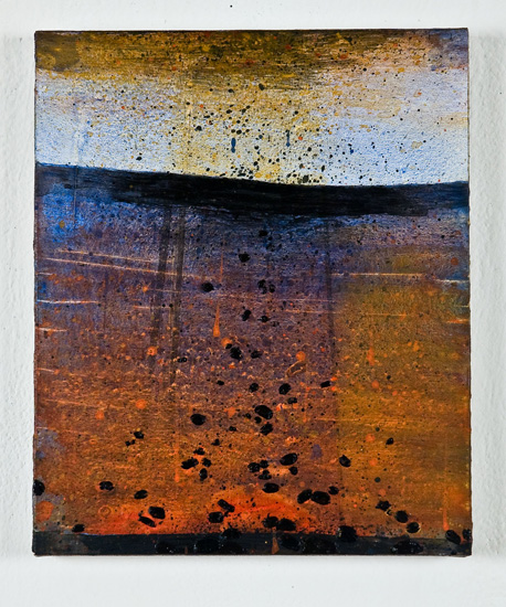 D-789, 2016, mixed media on paper mounted on board, 30 x 22 inches